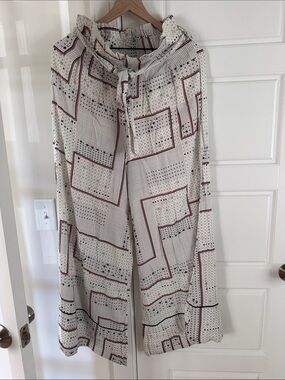 Free People white Set with pink & Black Accents.